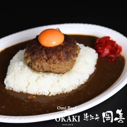 ข้าวแฮมเบิร์กเนื้อแกงกะหรี่