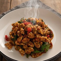 เนื้อหอยลายผัดพริกเผา(กับข้าว)