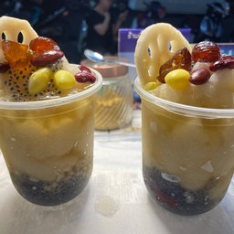 เต้าทึงน้ำรากบัว ปั่น เครื่องทะลัก