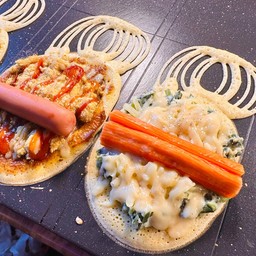 ผักโขมอบชีส ปูอัด