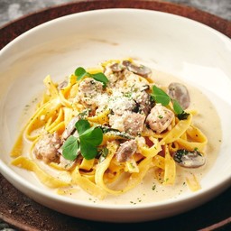 Cream Mushroom and Italian Sausage