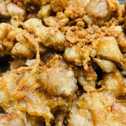 ข้าวเหนียวหมูทอด ไก่ทอด ตับหมูทอด วัดลาดปลาดุก