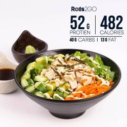 Wasabi Chicken Poke Bowl - วาซาบิไก่โปเกะโบล