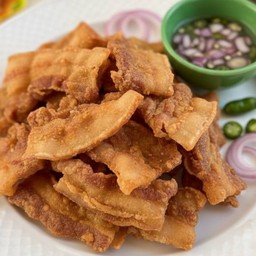 สามชั้นสไลด์ทอดกรอบตะโกน!!!