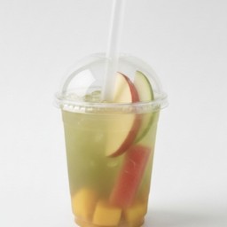 ชาเขียวผลไม้สด