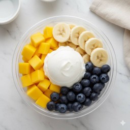 Greek Mango banana blueberry