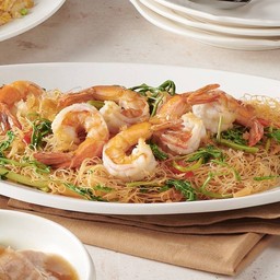 เส้นหมี่กระเฉดกุ้ง