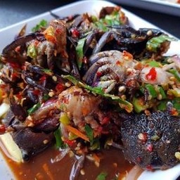 ยำมะม่วงปูจืด