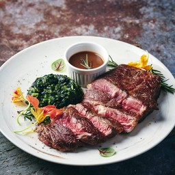 Grilled Australian Ribeye with Gravy Sauce