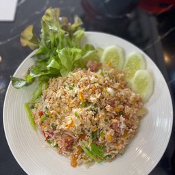 ข้าวผัดแหนม fermented pork fried rice