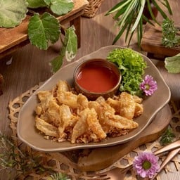 ปลาเห็ดโคนทอดกระเทียม