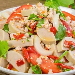 ยำหมูยอ+หมูสับ