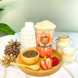 ชานมสตอเบอรี่ปั่น