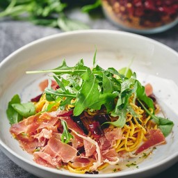 Aglio E Olio with Prosciutto and Wild Rocket