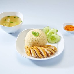[ข้าวมันไก่ พ.เจง] ข้าวมันไก่ทอด