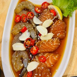 ใหม่ เซ็ตดองซีอิีว ดูโอ้ (กุ้ง+ม่อน) มีข้าว พร้อมสาหร่ายจ้า😋