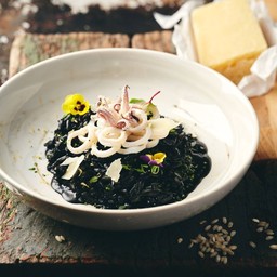 Squid ink Risotto