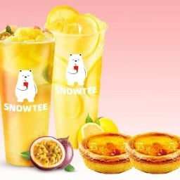 น้ำมะนาว +ชาเสาวรส +ทาร์ตไข่ 2 ชิ้น