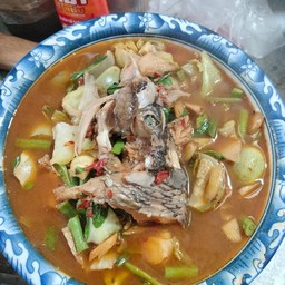 แกงป่าปลานิลใส่ผักรวม
