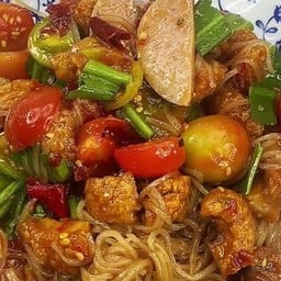 ตำเส้นเล็กหมูยอแคบหมู