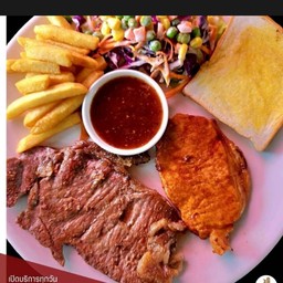 เนื้อสันนอก & หมูสไปซี่