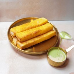 ปังปิ้งสติ๊ก + สังขยานมสด