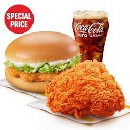 [อร่อยซ่ากับโค้ก] ชุดสุดคุ้ม เบอร์เกอร์ไก่เปปเปอร์