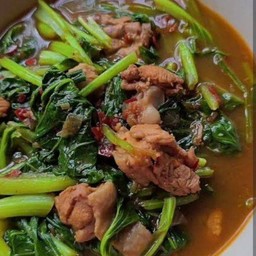 แกงผักกาดใส่ไก่