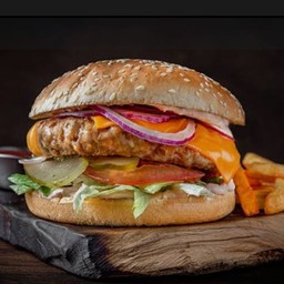 แฮมเบอร์เกอร์หมูชีส