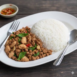 ข้าวราดกระเพรา 2 ใจ