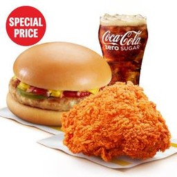 [อร่อยซ่ากับโค้ก] ชุดสุดคุ้ม เบอร์เกอร์หมู