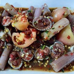 ตำสายบัวหอยแครง