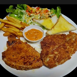 หมูสไปซั่ & ปลาดอลลี่ทอด