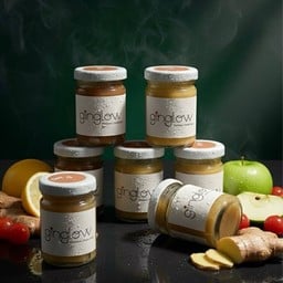 Ginglow ขิงช็อตและน้ำผลไม้สด100%