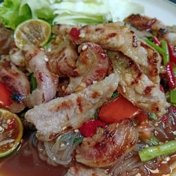 ตำเส้นเล็กคอหมูย่าง