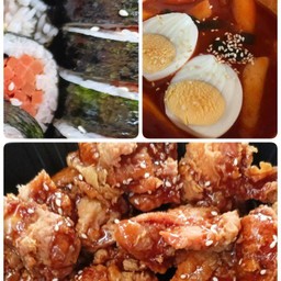 เซ็ทใหญ่ไก่ทอด.คิมบับ.ต๊อกบกกี