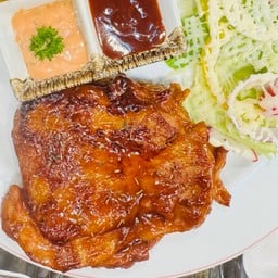 สันติสเต็ก Santi Steak ตลาดคลองชมพู่ ตลาดคลองชมพู่ ท่าอิฐ นนทบุรี