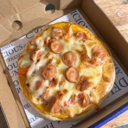 พิซซ่าหน้า ปูอัดไส้กรอกมินิ (5นิ้ว)