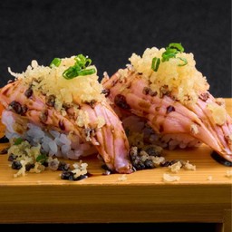 ซูชิแซลมอนเผาไฟ