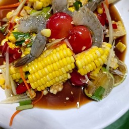 ข้าวโพดกุ้งสด