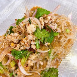 ลาบวุ่นเส้นหมูสับ