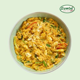 เนื้อปูก้อนผัดผงกระหรี่