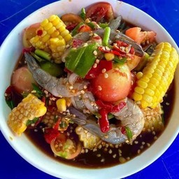 ตำข้าวโพดกุ้งสดปลาร้า