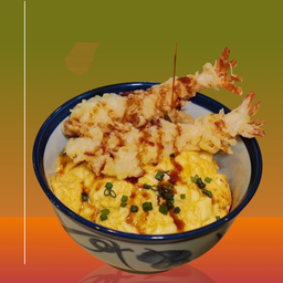 ข้าวหน้าไข่ข้นกุ้งเทมปุระ เพิ่มท็อปปิ้งได้