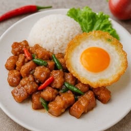 ข้าวราดหมูผัดกะปิ