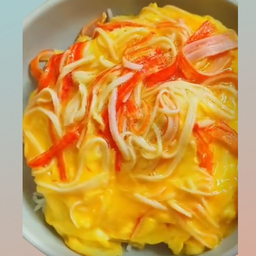 ข้าวหน้าไข่ข้นปู้อัด (เพิ่มท็อปปิ้ง)