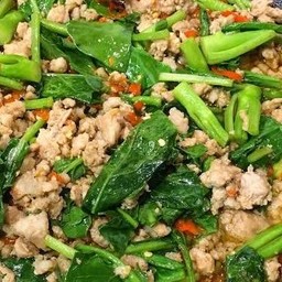 ข้าวคะน้า หมูสับ