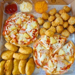 Set Double Pizza and Fries