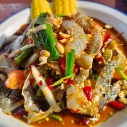 ตำปูม้ากุ้งสด