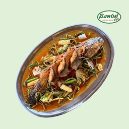 แกงส้มปลาช่่อนทอด(แป๊ะซะ)